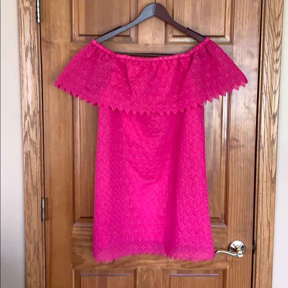 Kensie Pink Off Shoulder Dress Brand New Size M